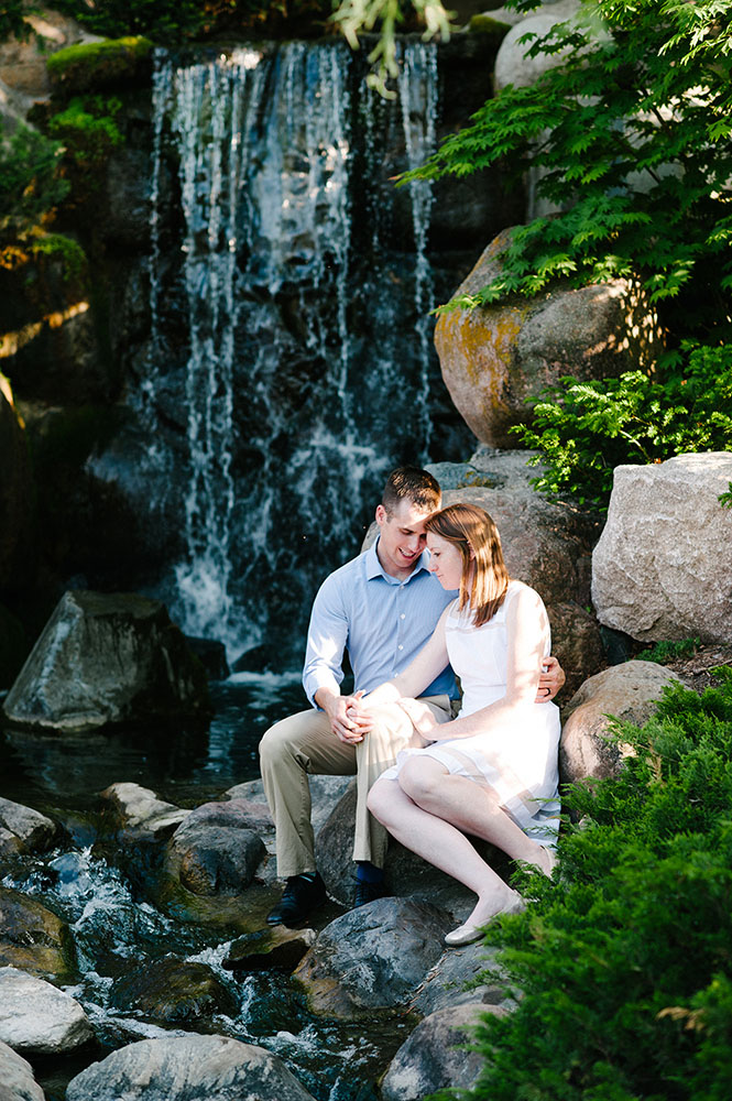 a couple at the Japanes Gardens