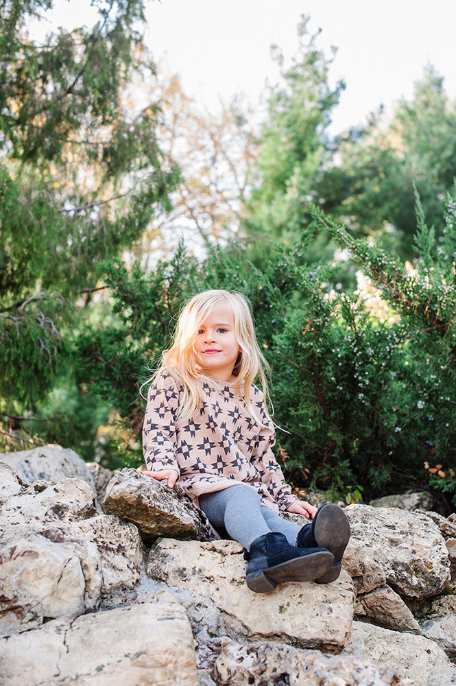 young girl in Minneapolis Peace Garden